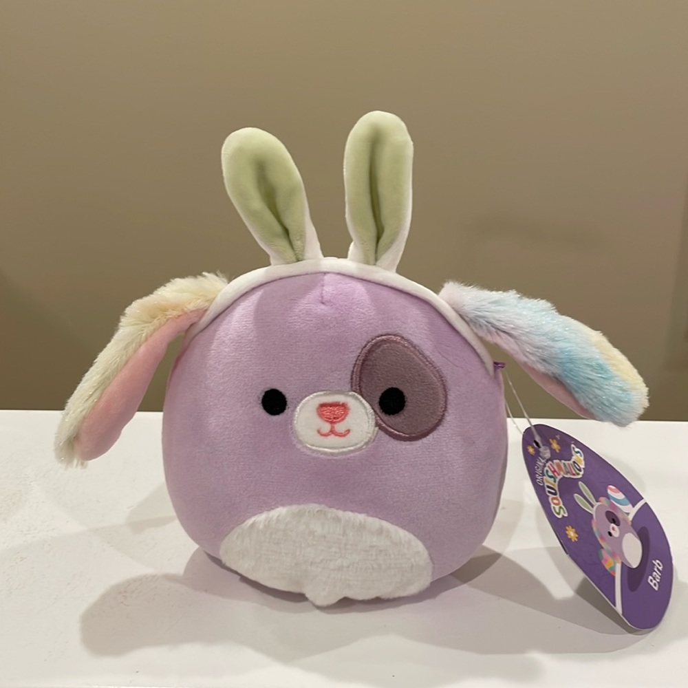 NWT 5” Barb the Dog with Bunny Ears Easter Squishmallow